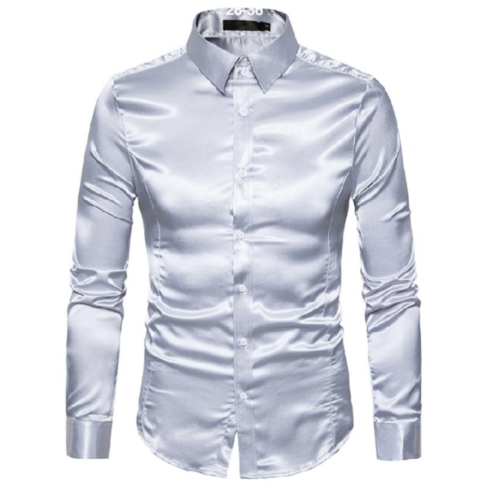 Mens gold long sleeve dress shirt