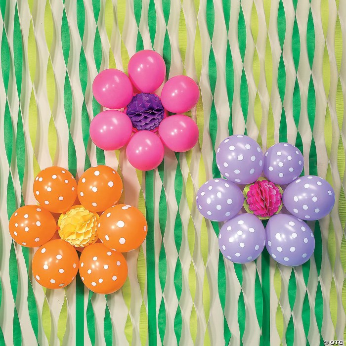 How to make flowers with balloons for decoration