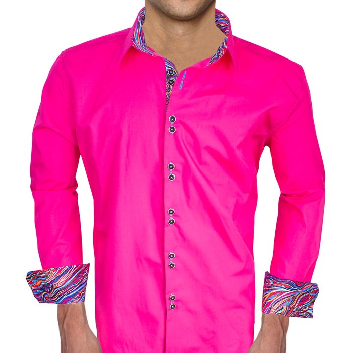 Mens big and tall pink dress shirts