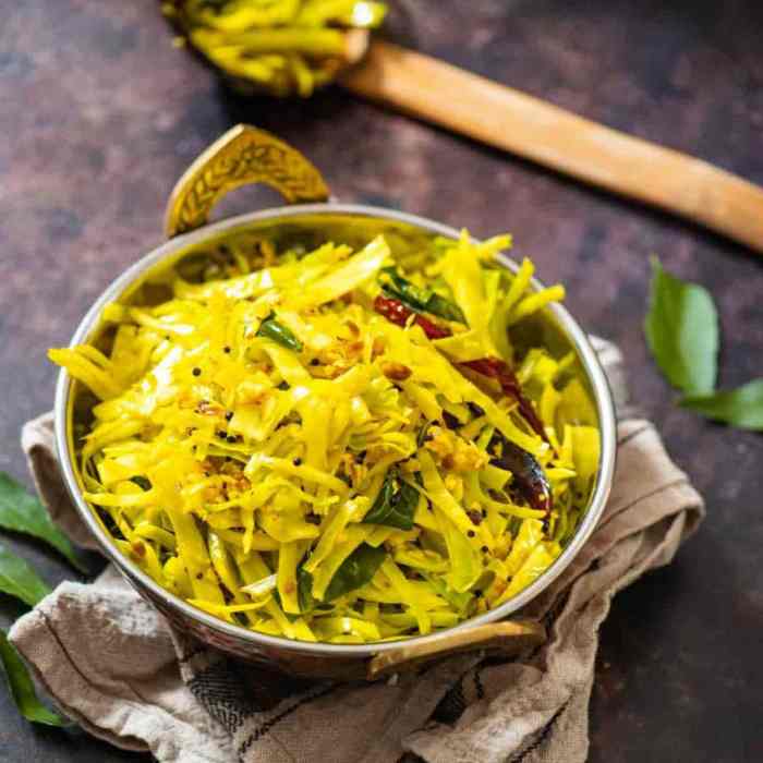 How to cook chopped cabbage indian style