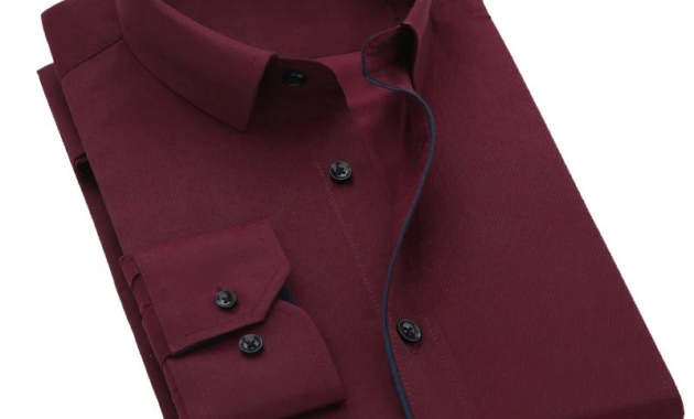 Burgundy Dress Shirts for Men Stylish and Sophisticated Fashion Choice