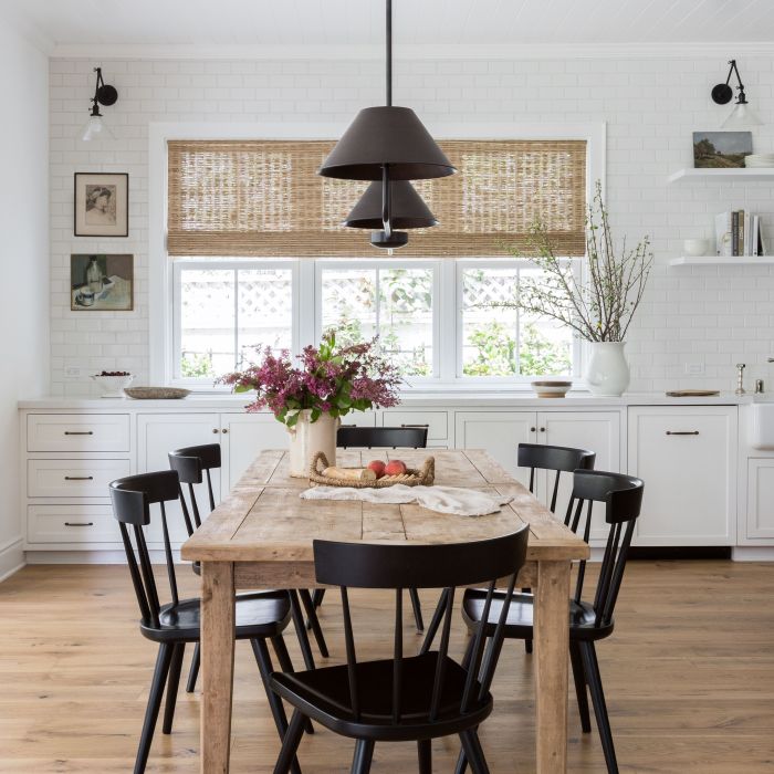 How to decorate a farmhouse dining room