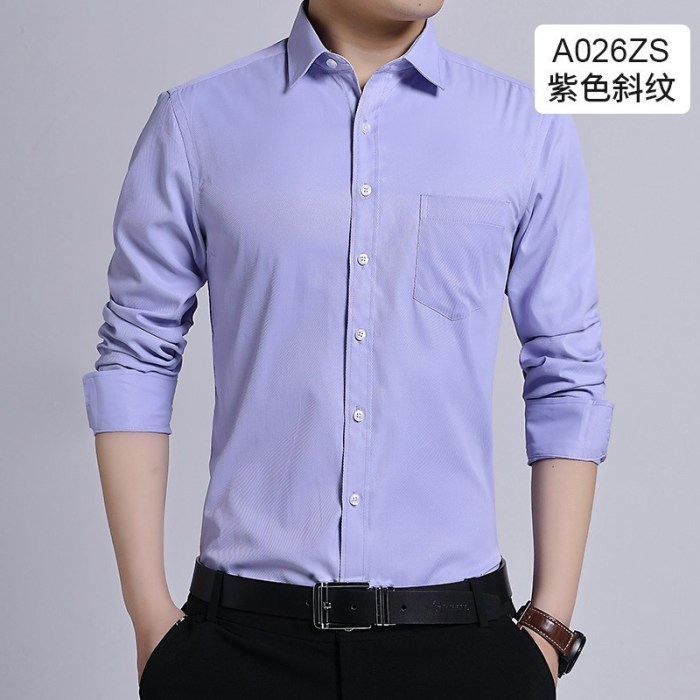 Men's no iron slim fit dress shirts