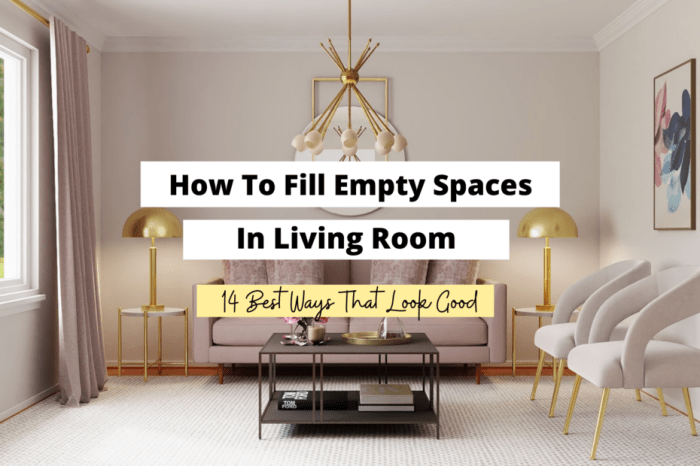 How to decorate empty space in living room