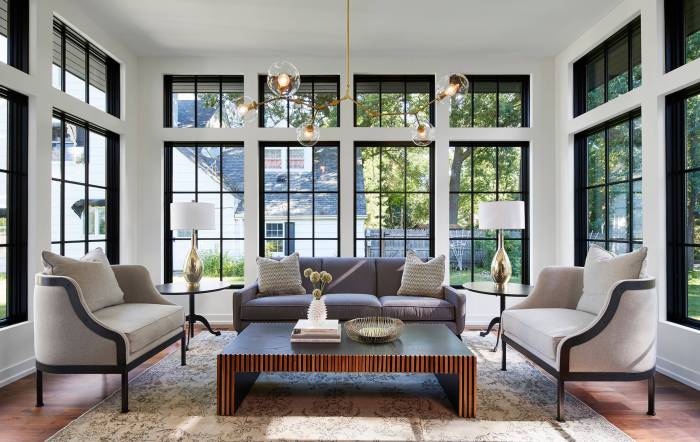 How to decorate big windows