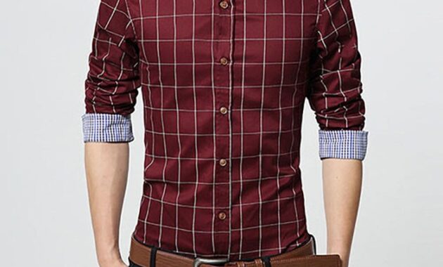 Concise title Mens Dress Shirts Regular Fit