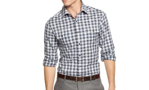 Concise title Plaid Dress Shirts Mens – Stylish Wardrobe Essentials